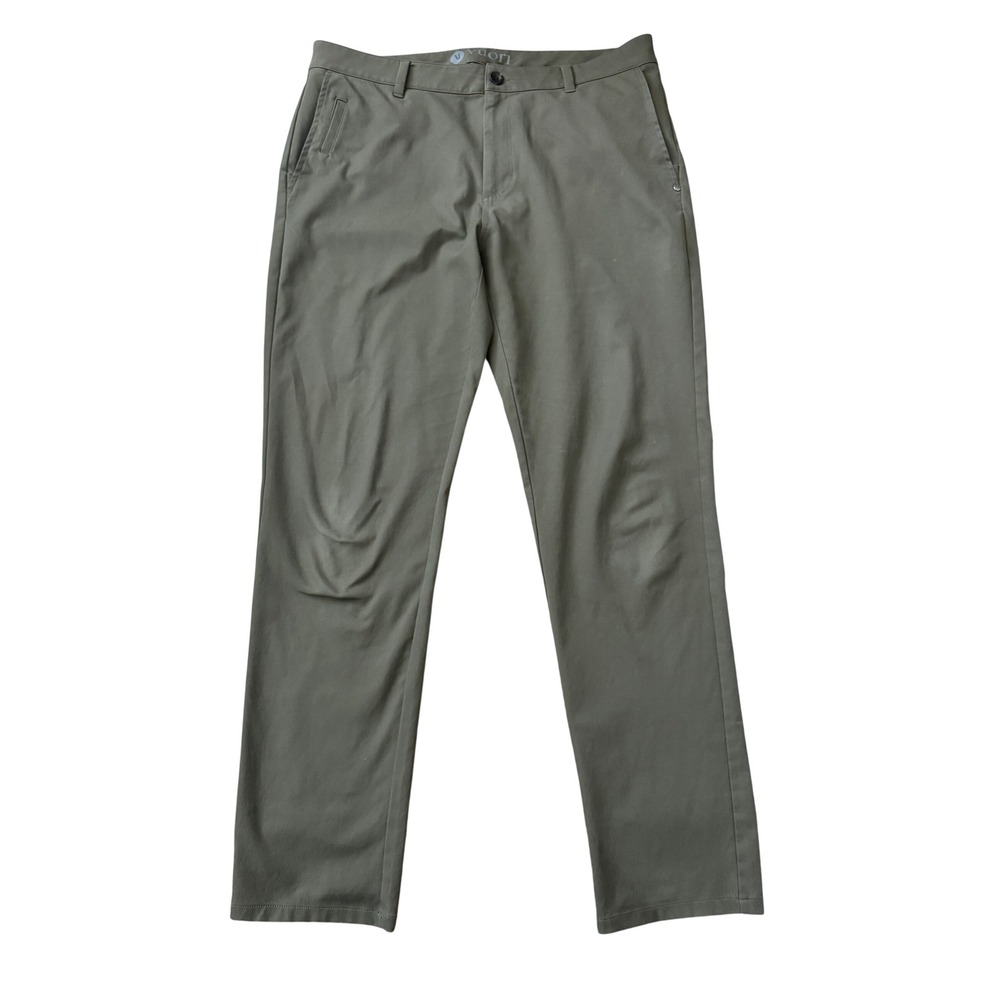 Vuori Meta Pants Mens 34x30 Olive Green V427 Technical Chino Trousers